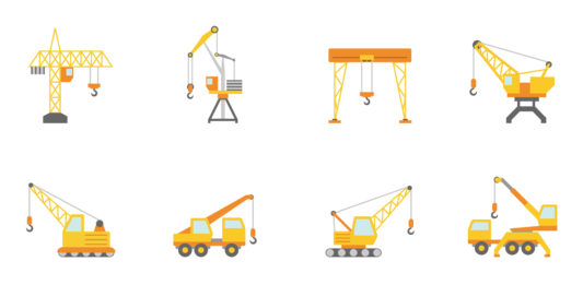 types of overhead cranes compilation graphic